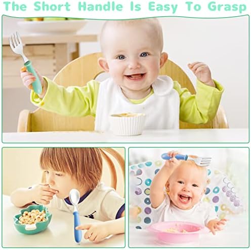 YACAISI 12PCS Toddler Forks BPA Free Kids Cutlery Set
