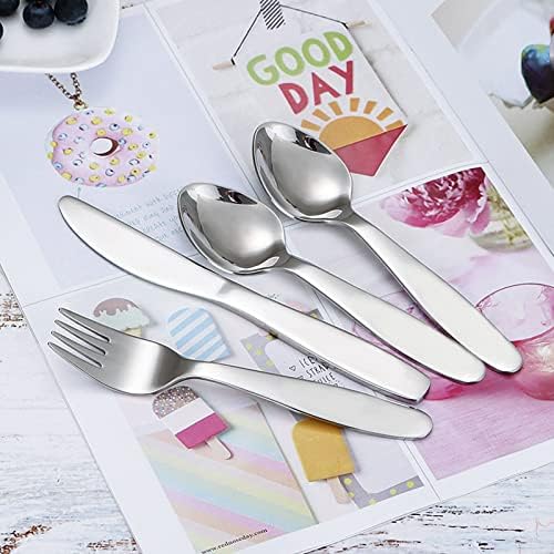 VANRA 2-Piece Kids Fork Spoon Set with Travel Case