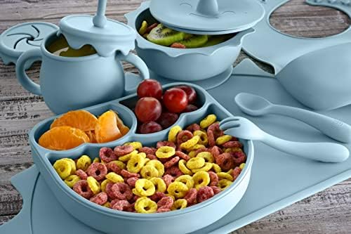 Baby Pastels Feeding Set - 11 Pieces Pastel Blue