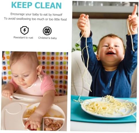 Beatifufu 3pcs Utensil Set for Baby Self Feeding