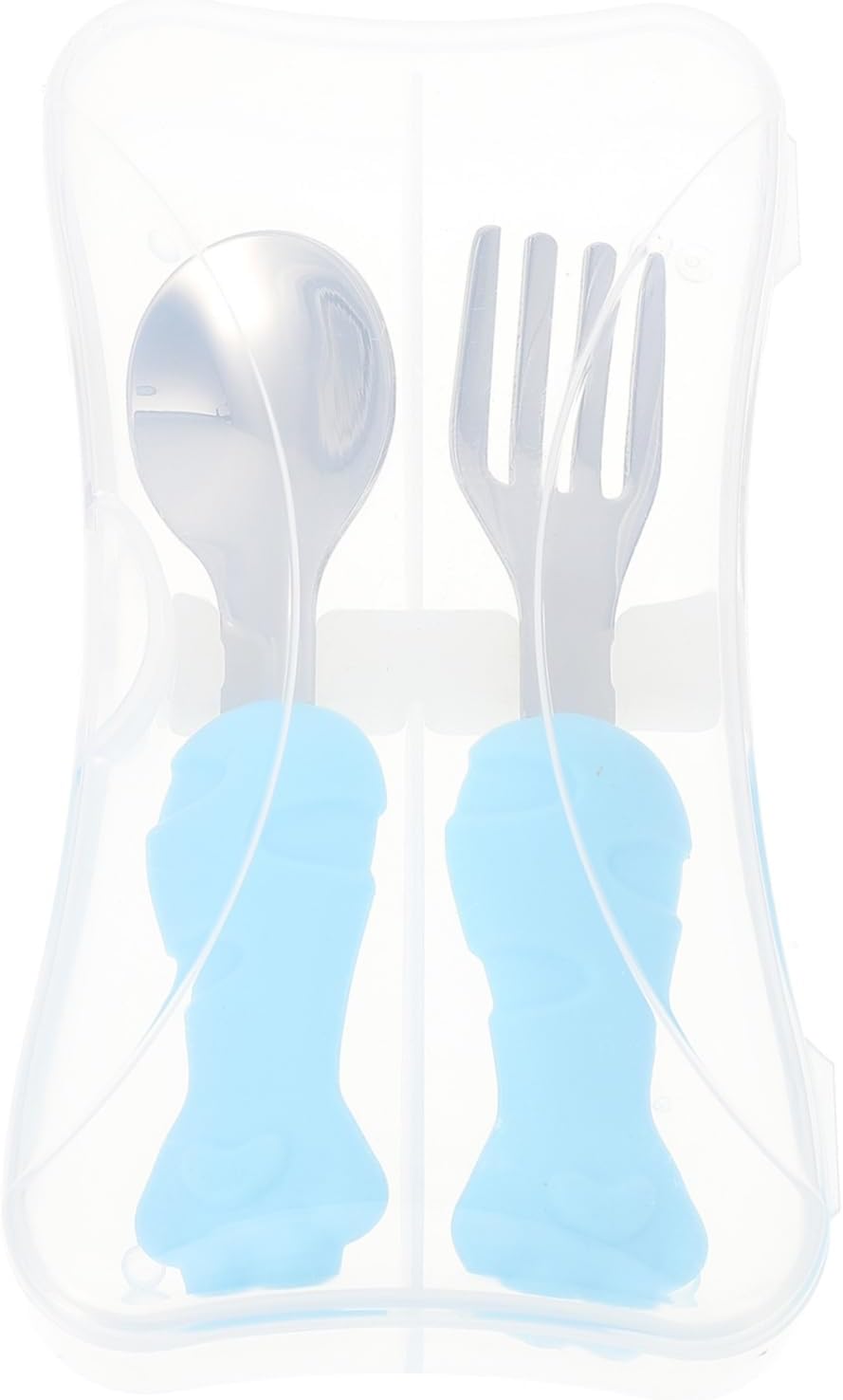 MOBUTOFU Training Fork Spoon Set with Fish Design for Self Feeding