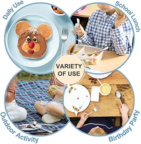 TeamFar Toddler Flatware Set 3 Forks 3 Spoons