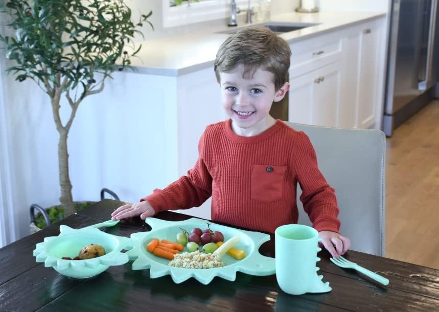 melii 5 Piece Dinosaur Cellulose Meal Set