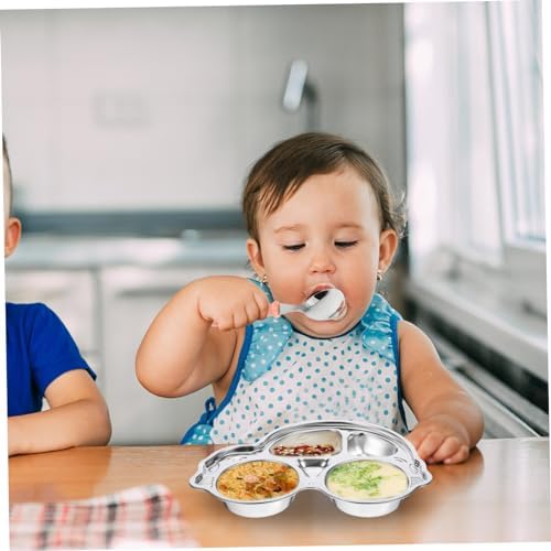 RORPOIR 4Pcs Baby Silverware Set with Comfortable Handles 1