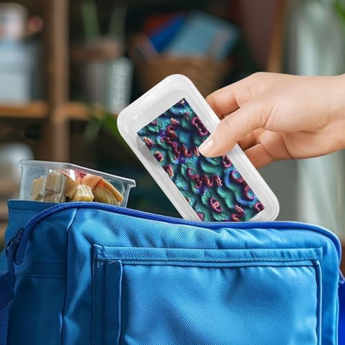 3D Magical Dragon Scales Print Flatware Set with Travel Case