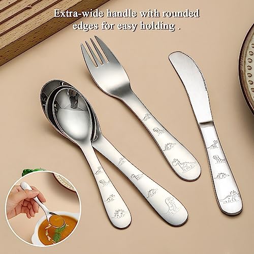 Evanda Toddler Cutlery Set with Dinosaur Design 1
