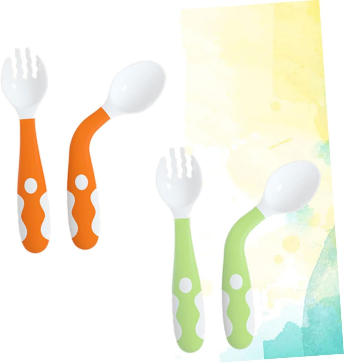 SHOWERORO 4-Piece Bending Fork and Spoon Set
