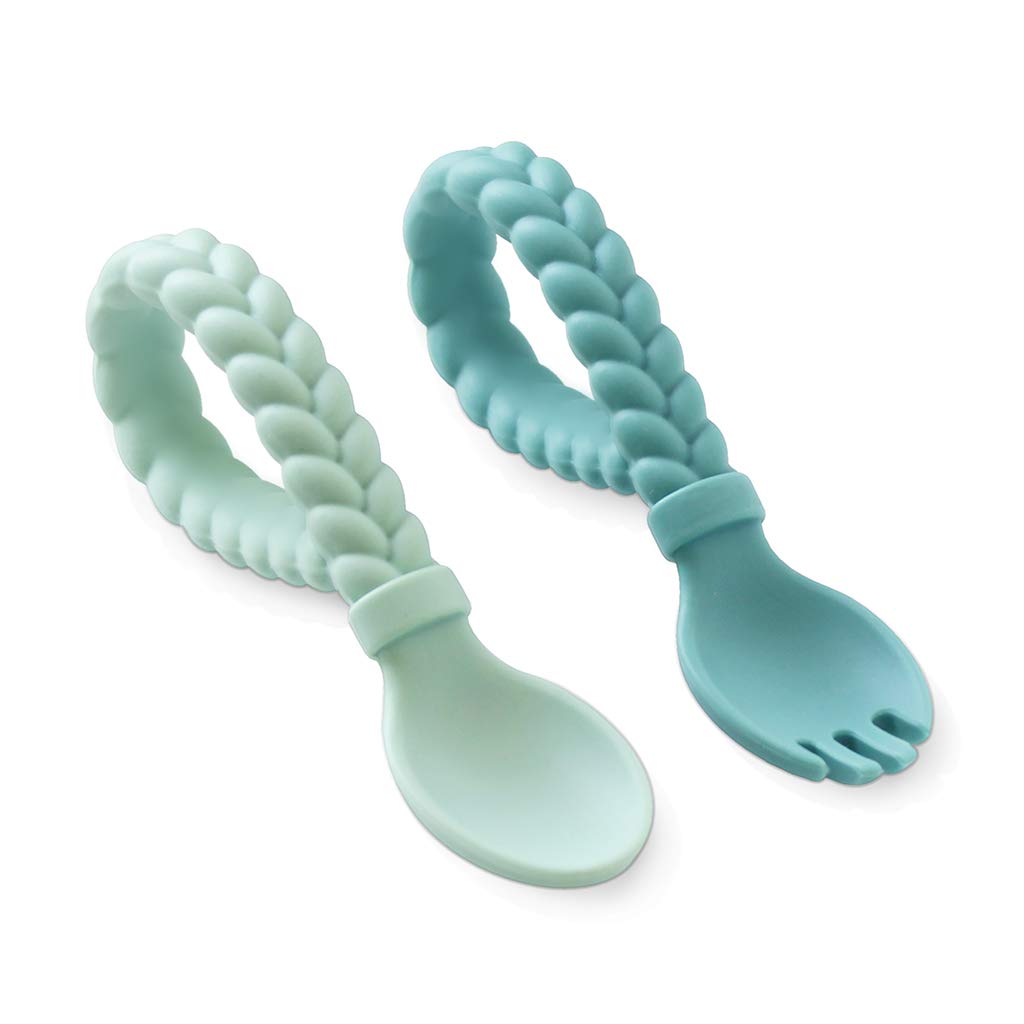 Itzy Ritzy Silicone Spoon and Fork Set for Babies