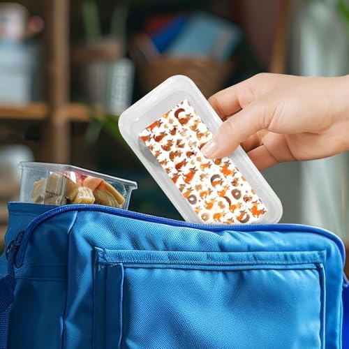 Cute Squirrels Print Stainless Steel Utensils Set with Travel Case