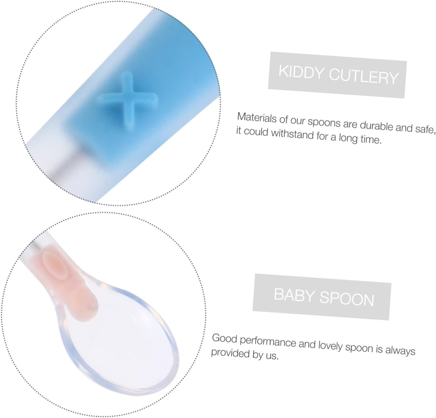 2PCS Soft Spoons for Baby Self Feeding 1