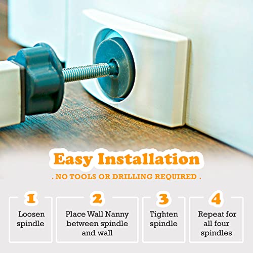 Wall Nanny Baby Gate Wall Protector 4 Pack
