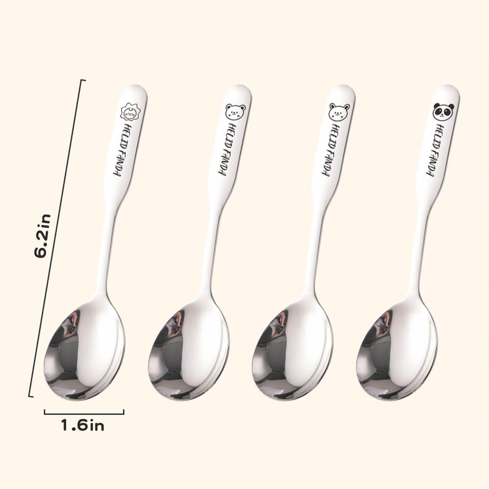 Maiyuansu Toddler Spoons 4pcs Stainless Steel Set 1