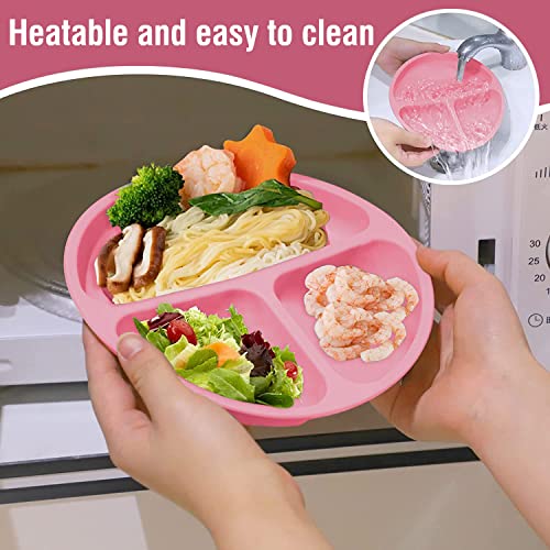Mrkyy Silicone Baby Feeding Set 8 Piece - Pink 1