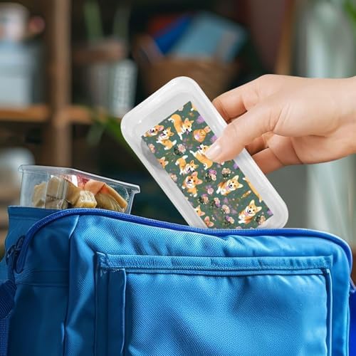 Corgi Floral Cutlery Set with Travel Case Stainless Steel