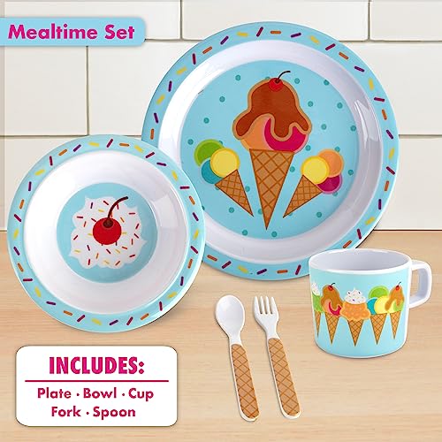 Bentology Ice Cream Mealtime Set for Kids