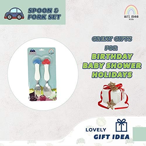 ARI MES - Toddler Car Spoon and Fork Set