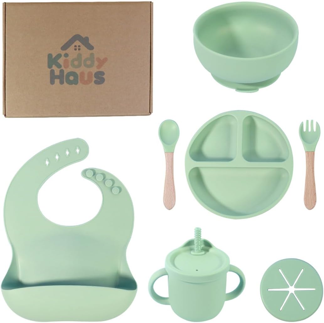 Kiddy Haus Silicone Baby Feeding Set 9 PCS BPA-Free