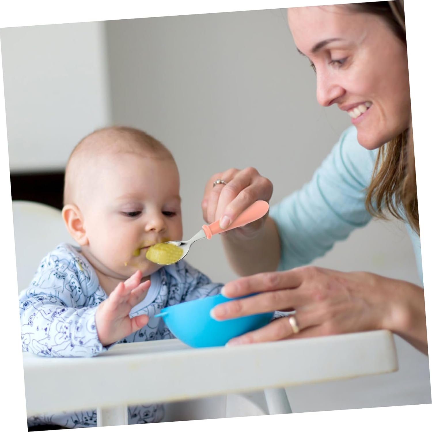 4Pcs Reusable Forks and Spoons Set for Mealtime