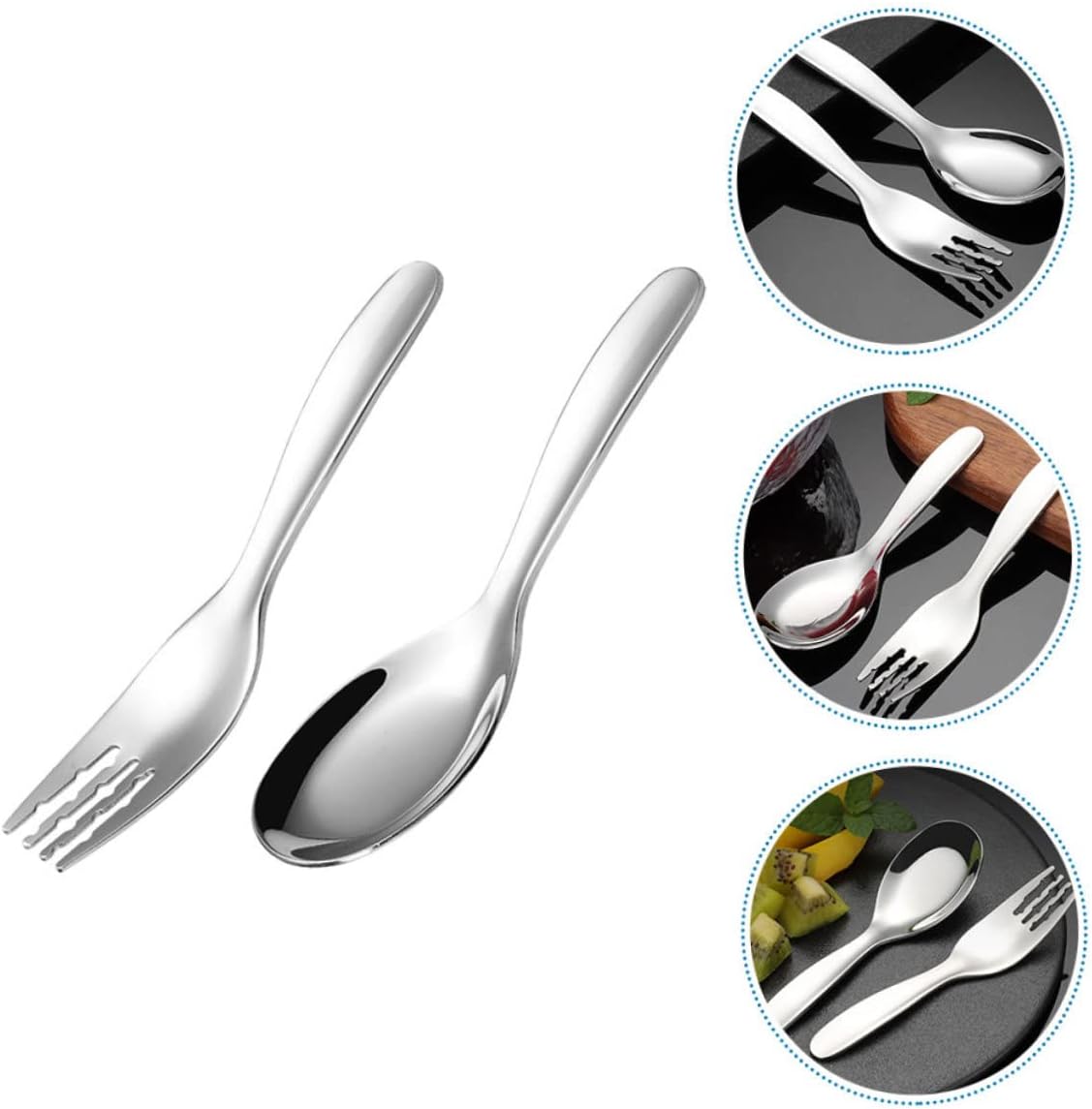 BIUDECO 316 Stainless Steel Flatware Set 2PCS