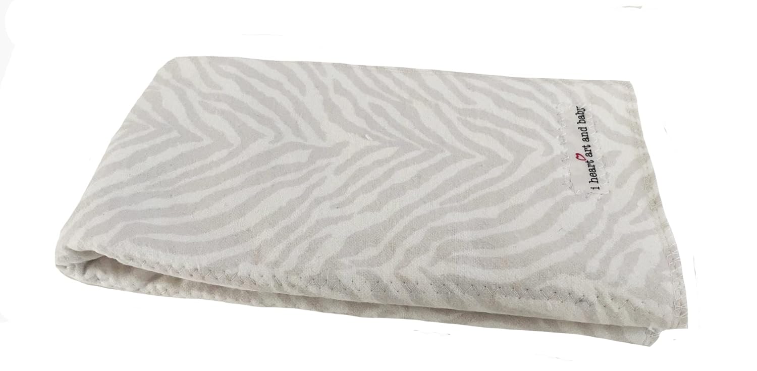 I Heart Art and Baby Infant Burping Cloth - Animal Print 1 Count