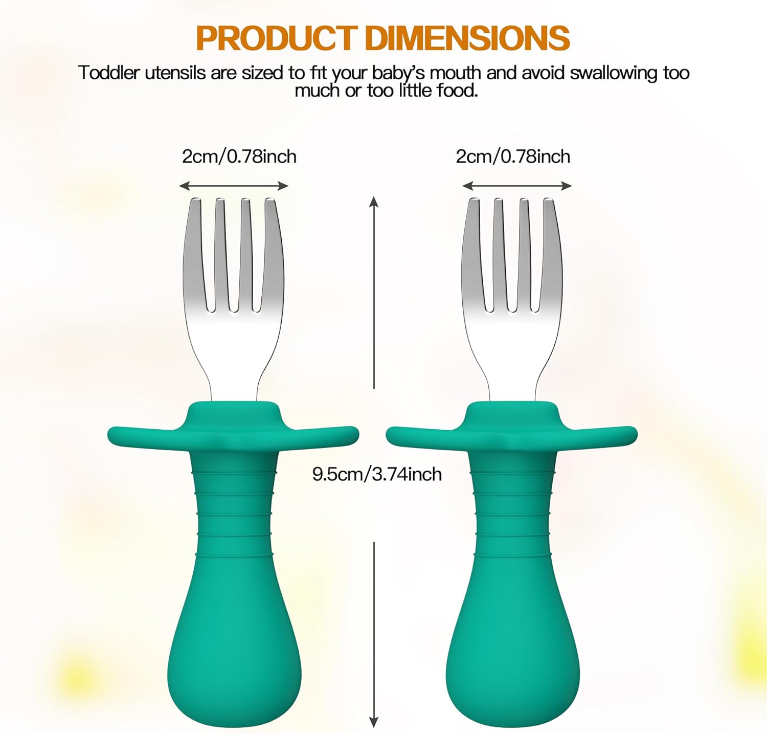 SFCCMM Toddler Baby Forks - Pink