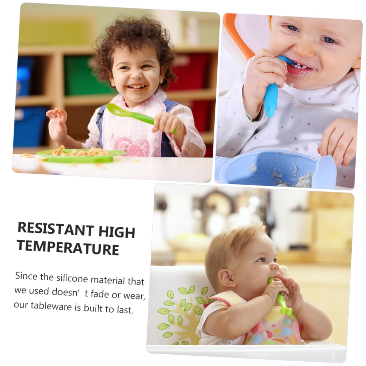 Totority 2PCS Safe Learning Spoons Set 1