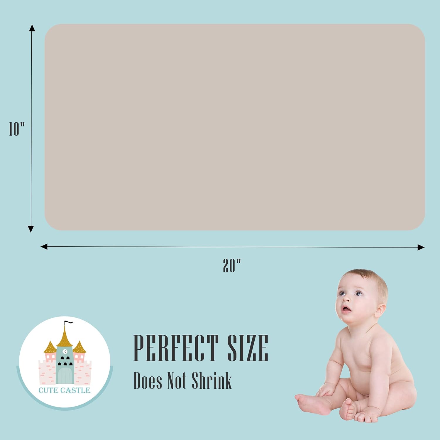 24 Pack Muslin Burp Cloths - Ultra Soft 100 Cotton Brown