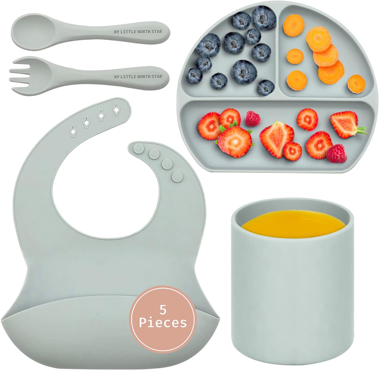 My Little North Star 5-Piece Baby Feeding Set