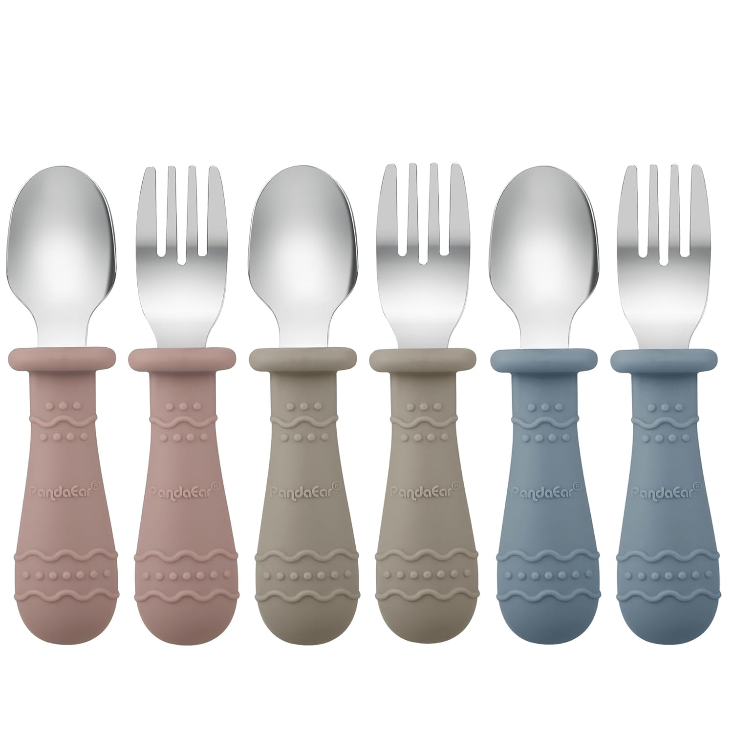 PandaEar Reusable Feeding Bibs Utensils Set 1