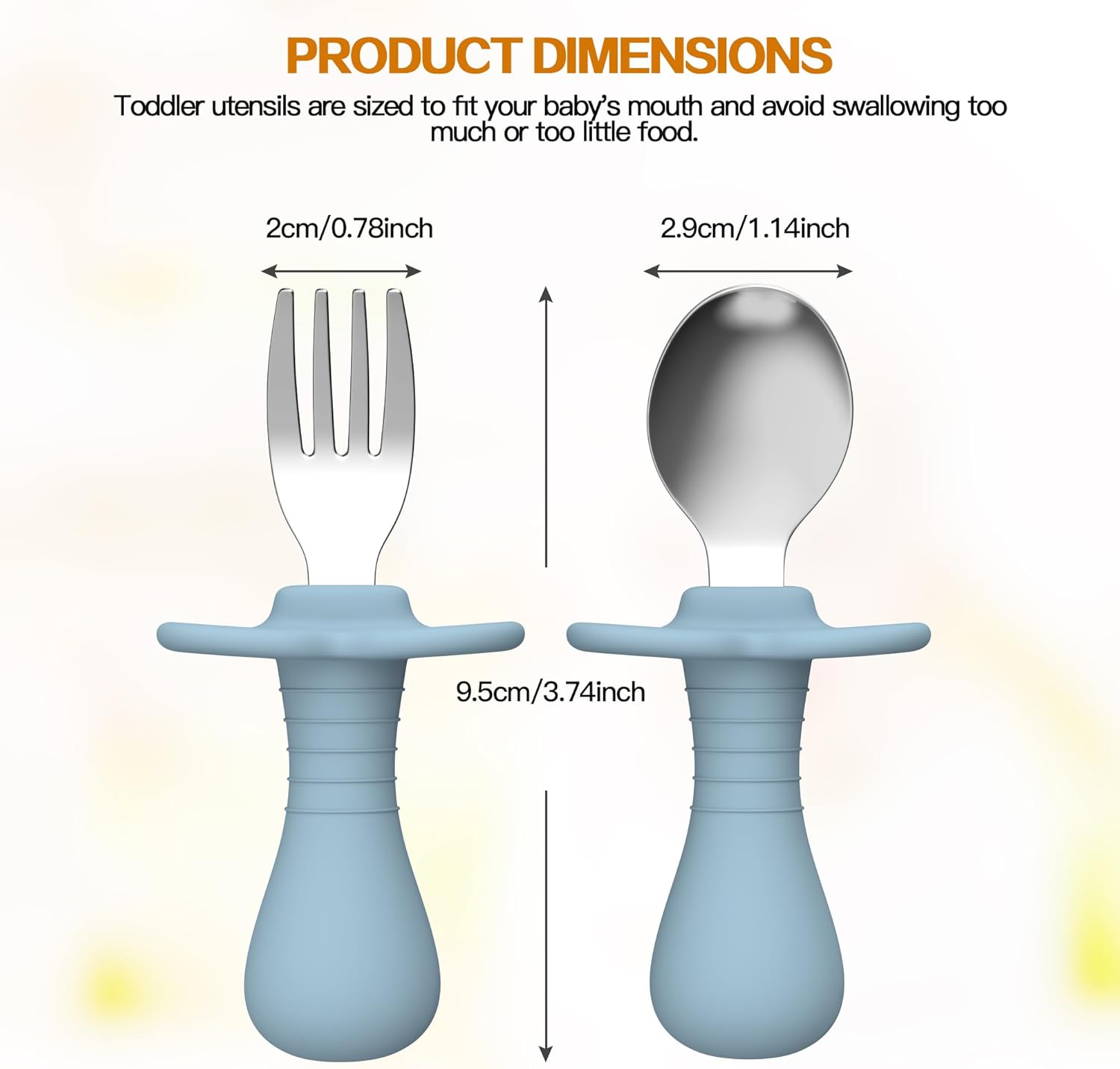 SFCCMM Toddler Utensils Set Forks and Spoons