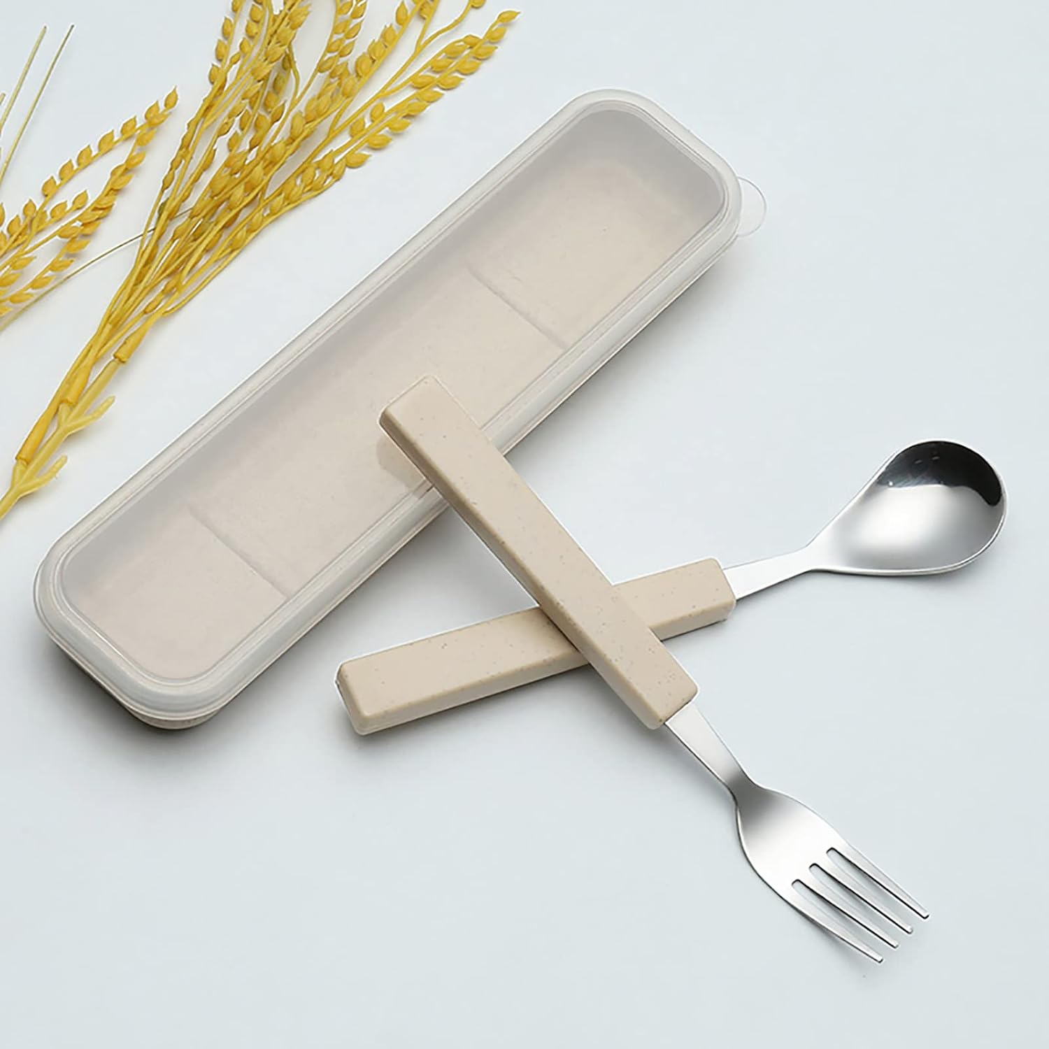 VANRA 2-Piece Kids Flatware Set with Travel Case 1