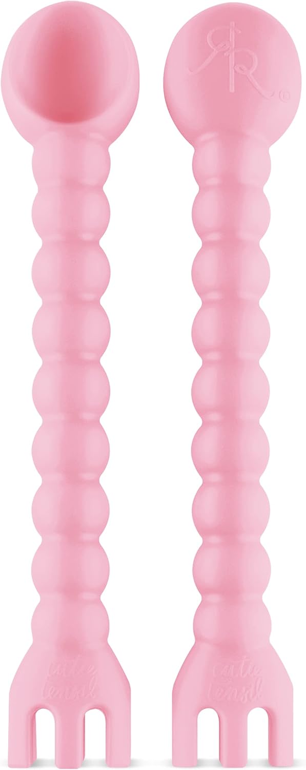 Ryan Rose Cutie Tensils Baby Spoon and Fork 2 Pack Ballet 1