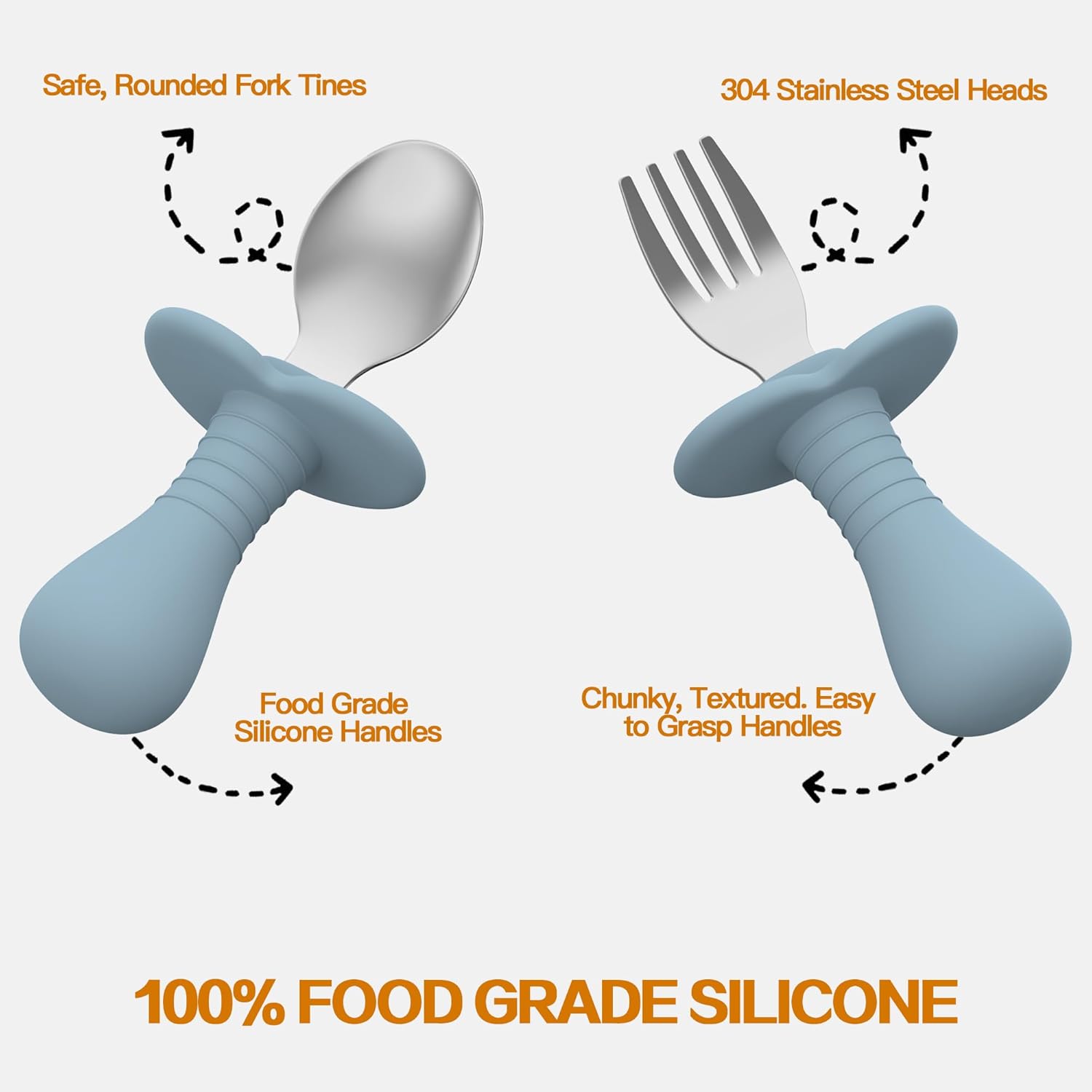 SFCCMM Toddler Utensils Set Forks and Spoons