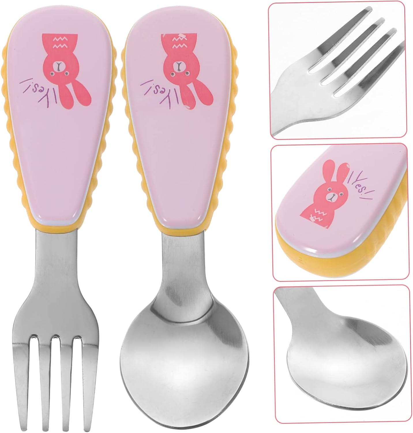 HAPINARY 304 Stainless Steel Cartoon Cutlery Set