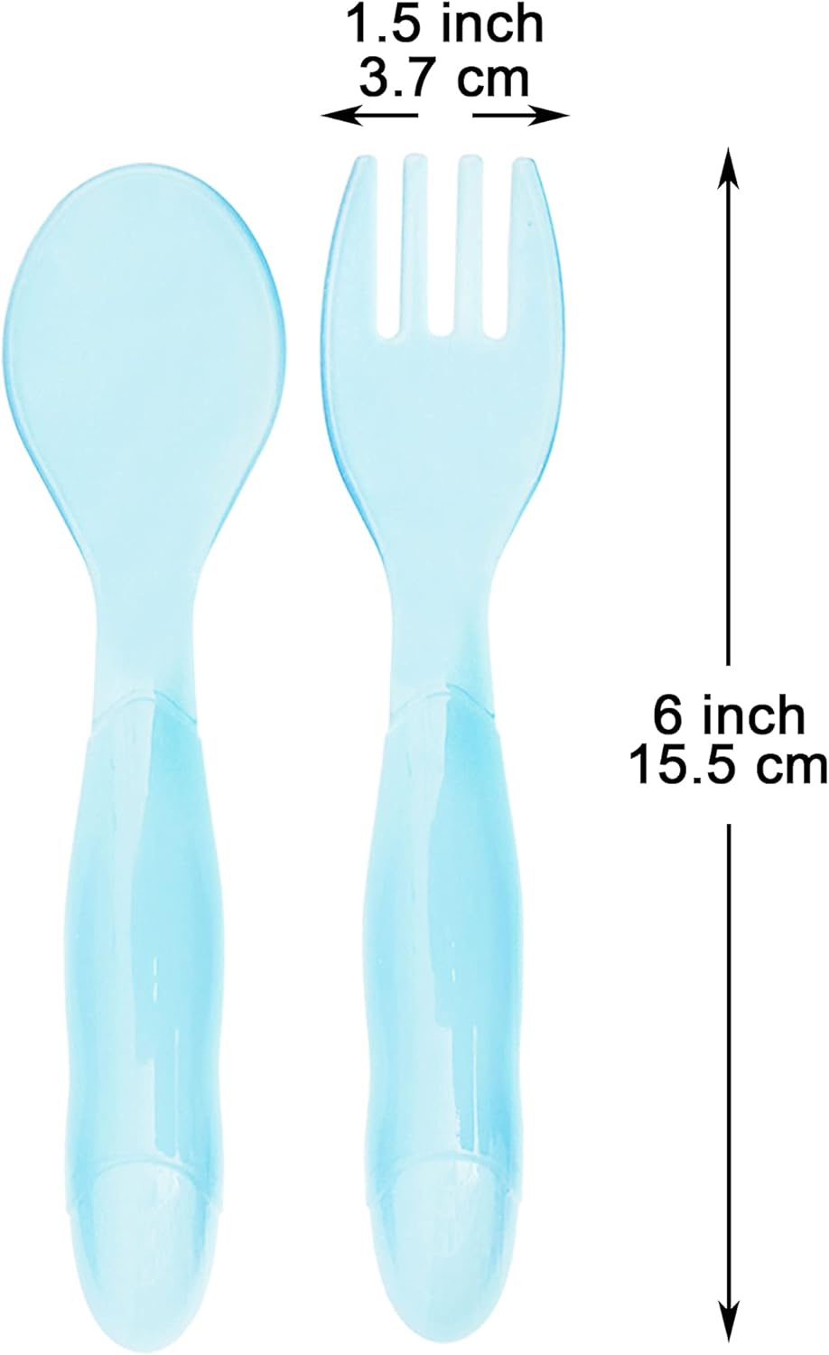 Youngever 18 Pcs Plastic Toddler Utensils Set 1