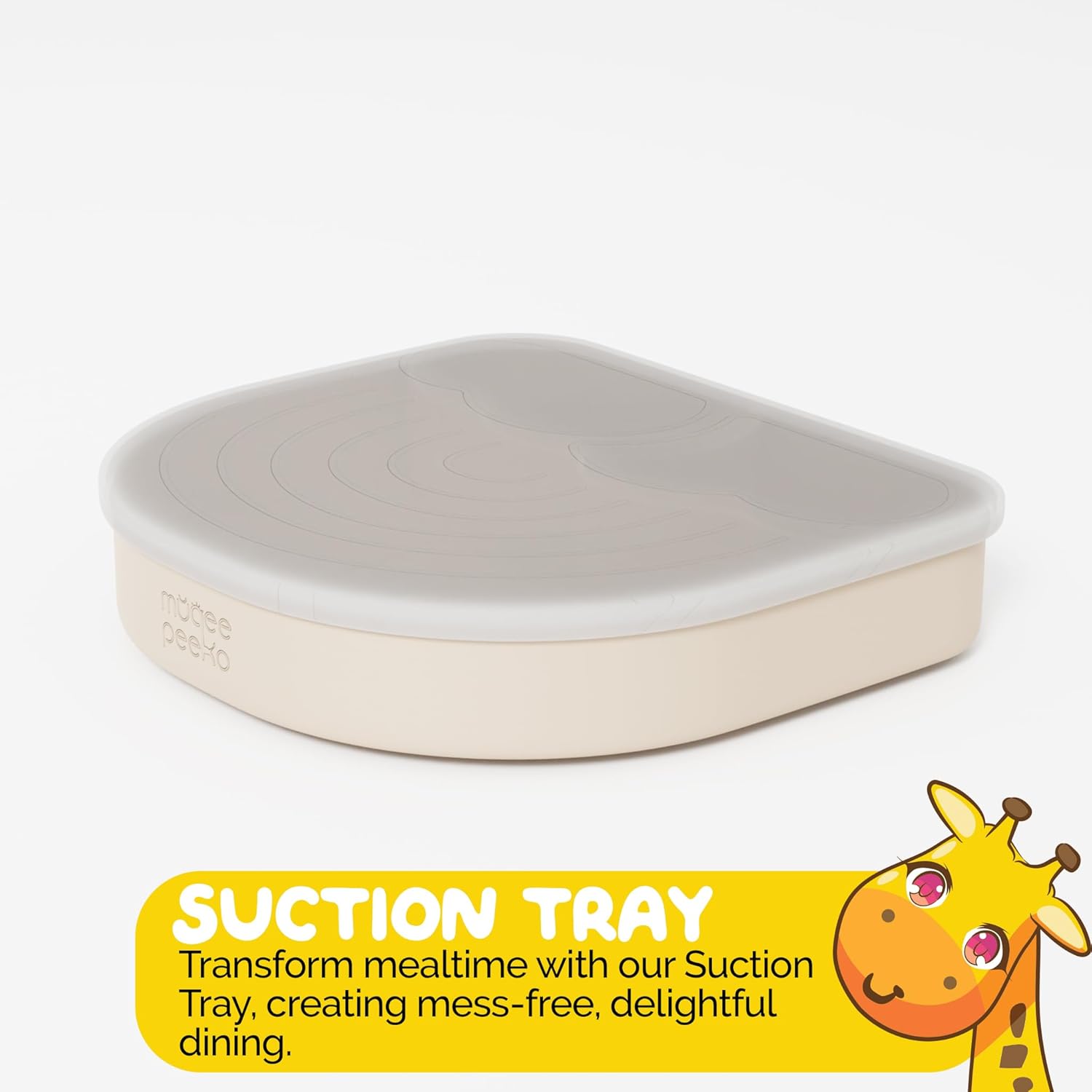 Muqee Peeko Silicone Feeding Set - 3 Piece BLW Baby Plates Utensils