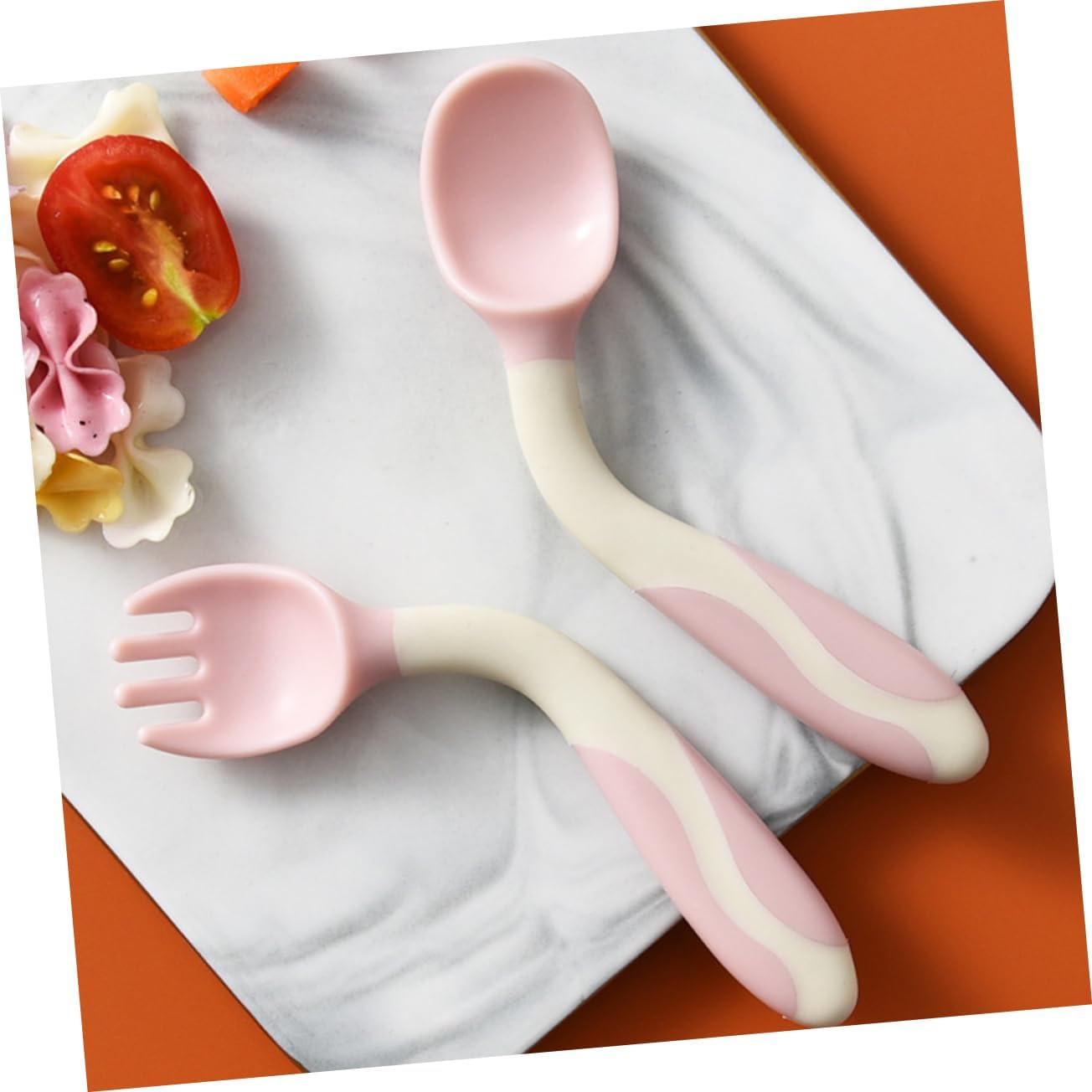 VICASKY 2-Piece Bendable Spoon and Fork Set 1