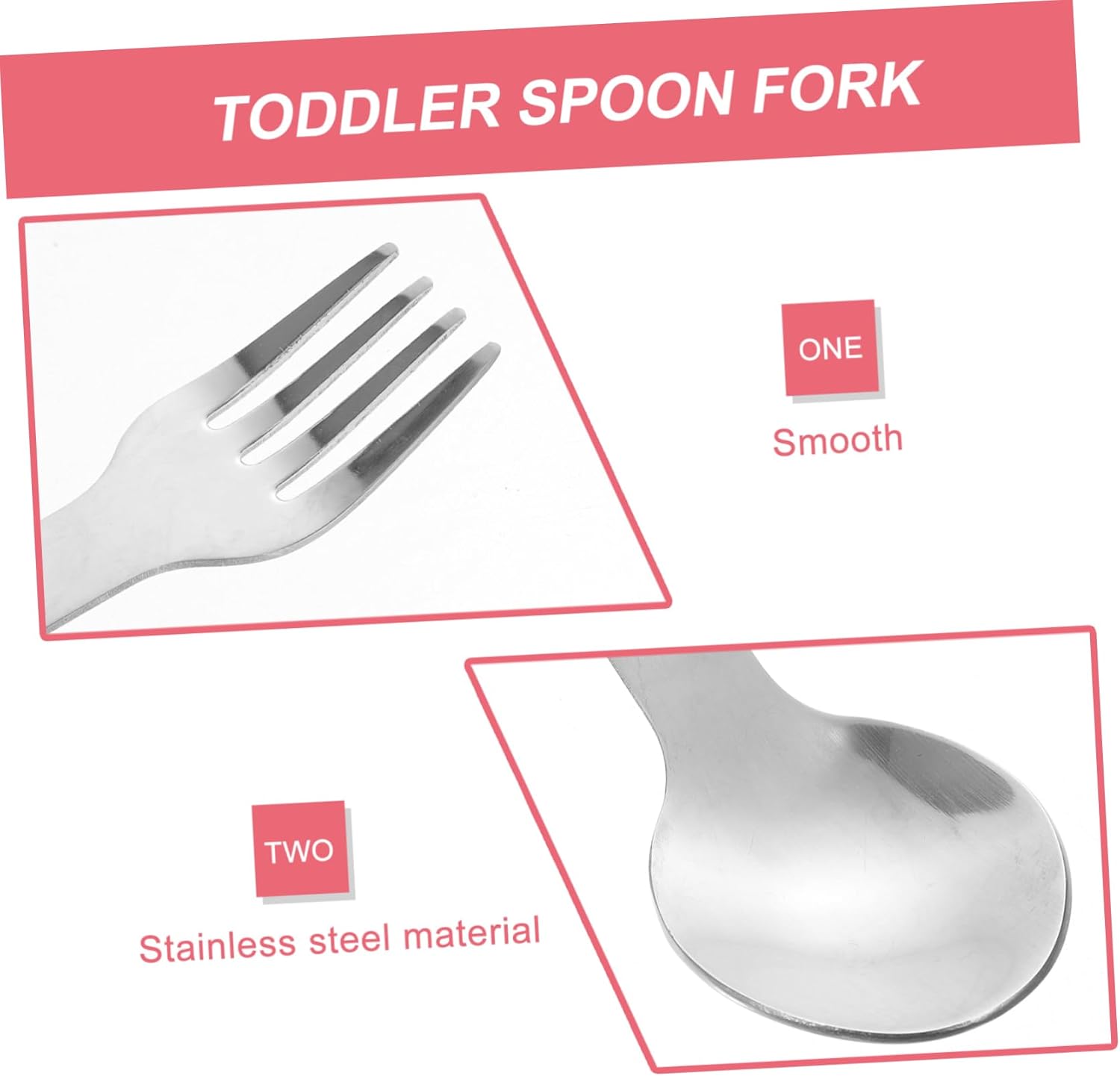 SHOWERORO Kids Stainless Steel Cutlery Set