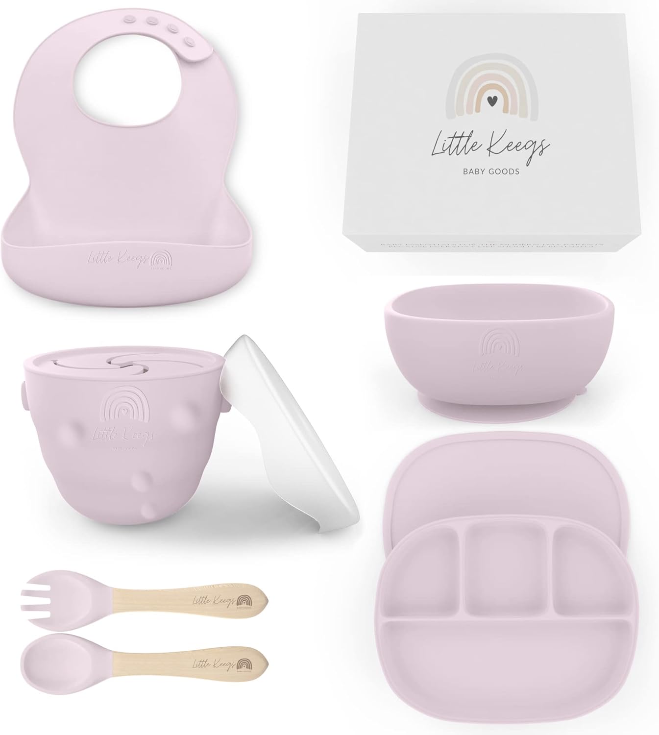 Little Keegs Baby Feeding Set - Lilac