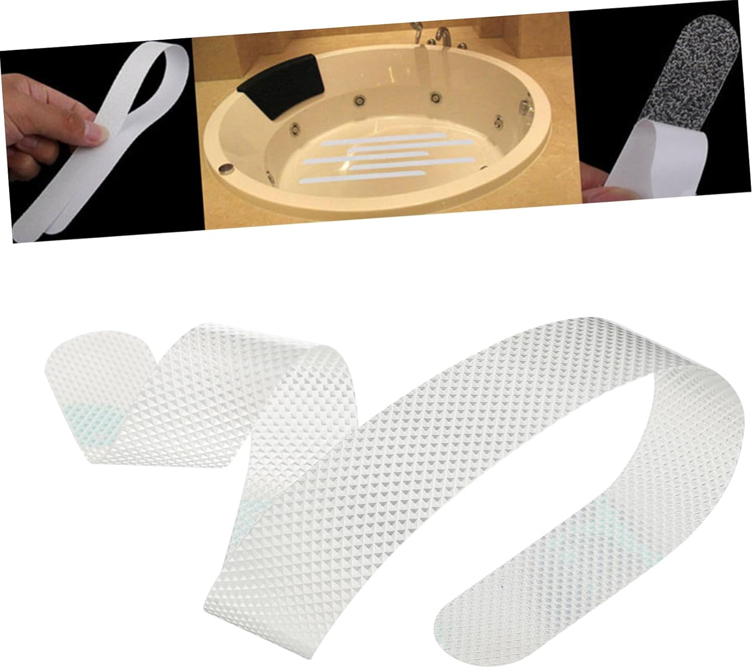 Healifty 36pcs Transparent Non Slip Bath Safety Strips