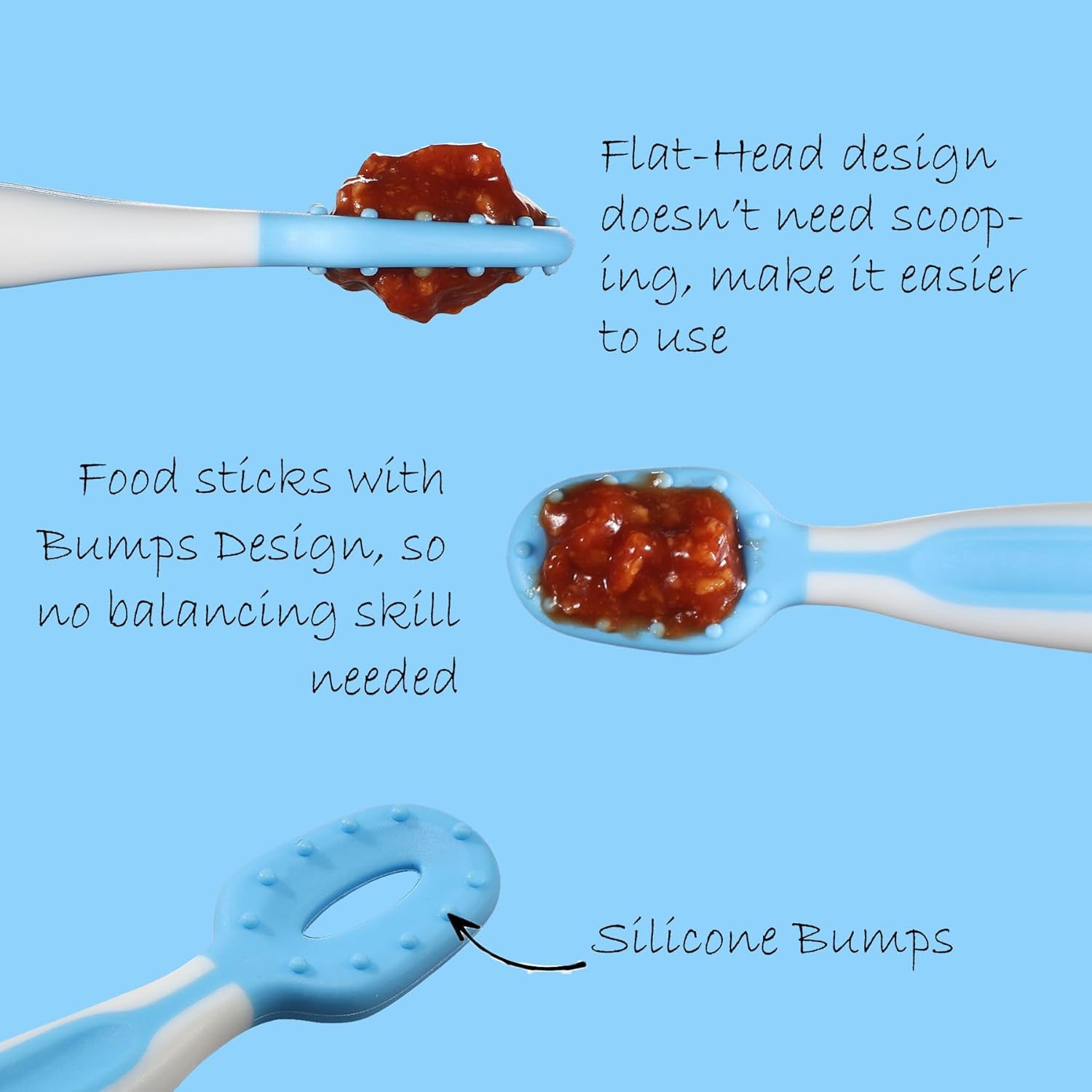 Baby Self Feeding Spoons Set 6 Months BPA-Free