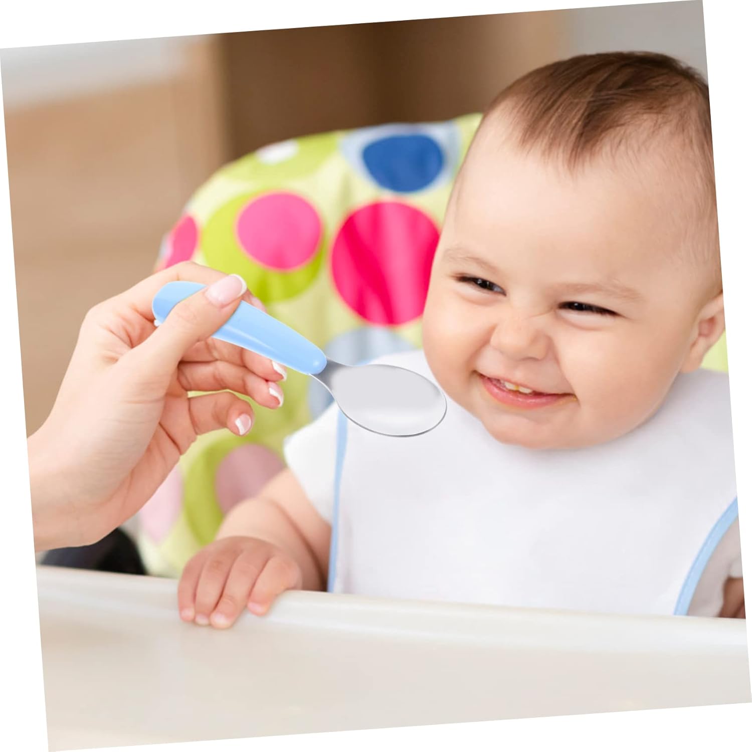 Mikinona Baby Spoon and Fork Set for Safe Feeding