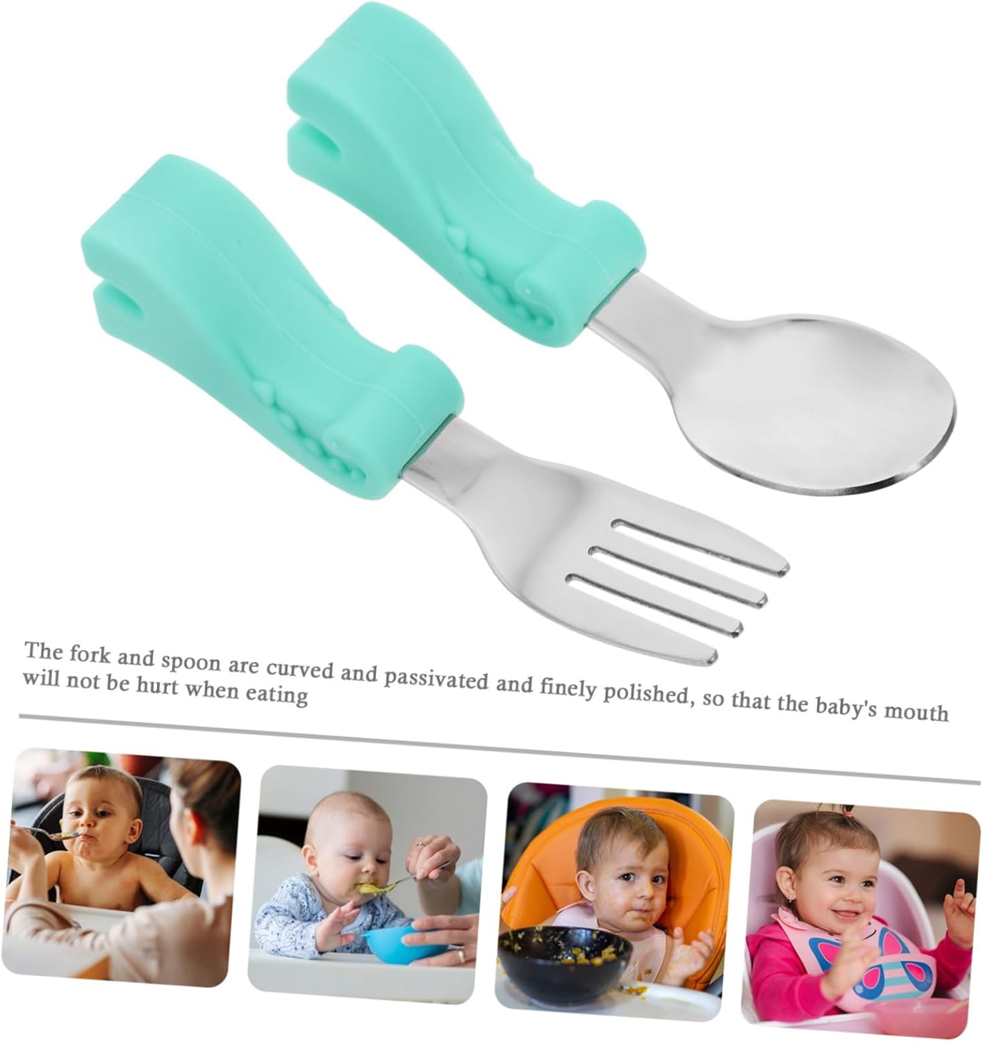 SHOWERORO Dinosaur Fork Spoon Set with Storage Case 1