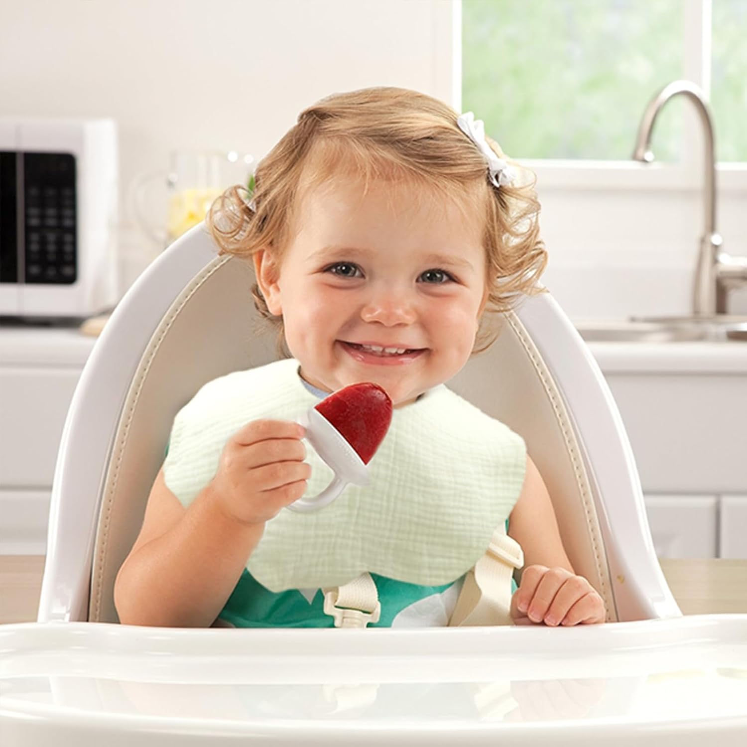 EllieHouse 8 Pack Muslin Baby Bibs for Toddler Teething Drool
