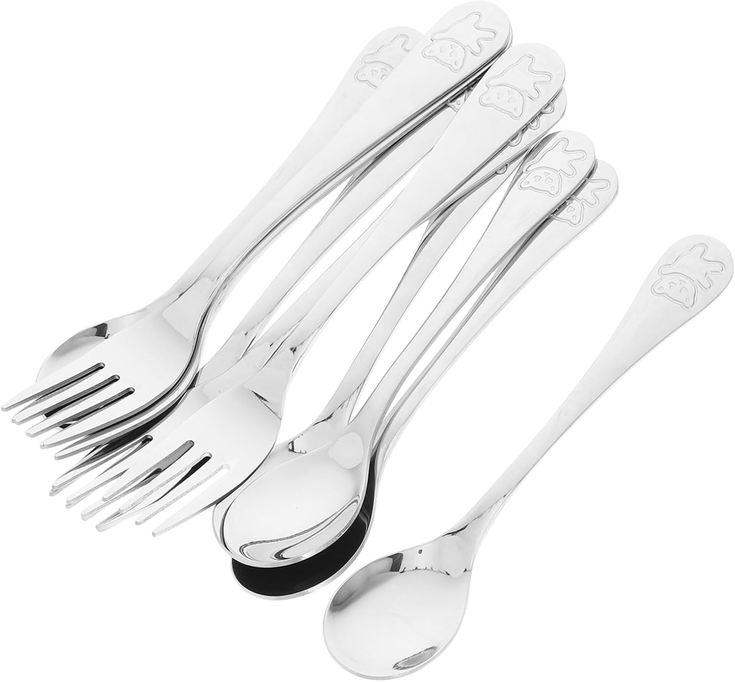 ULTECHNOVO Compact Cutlery Set with Bear Handles