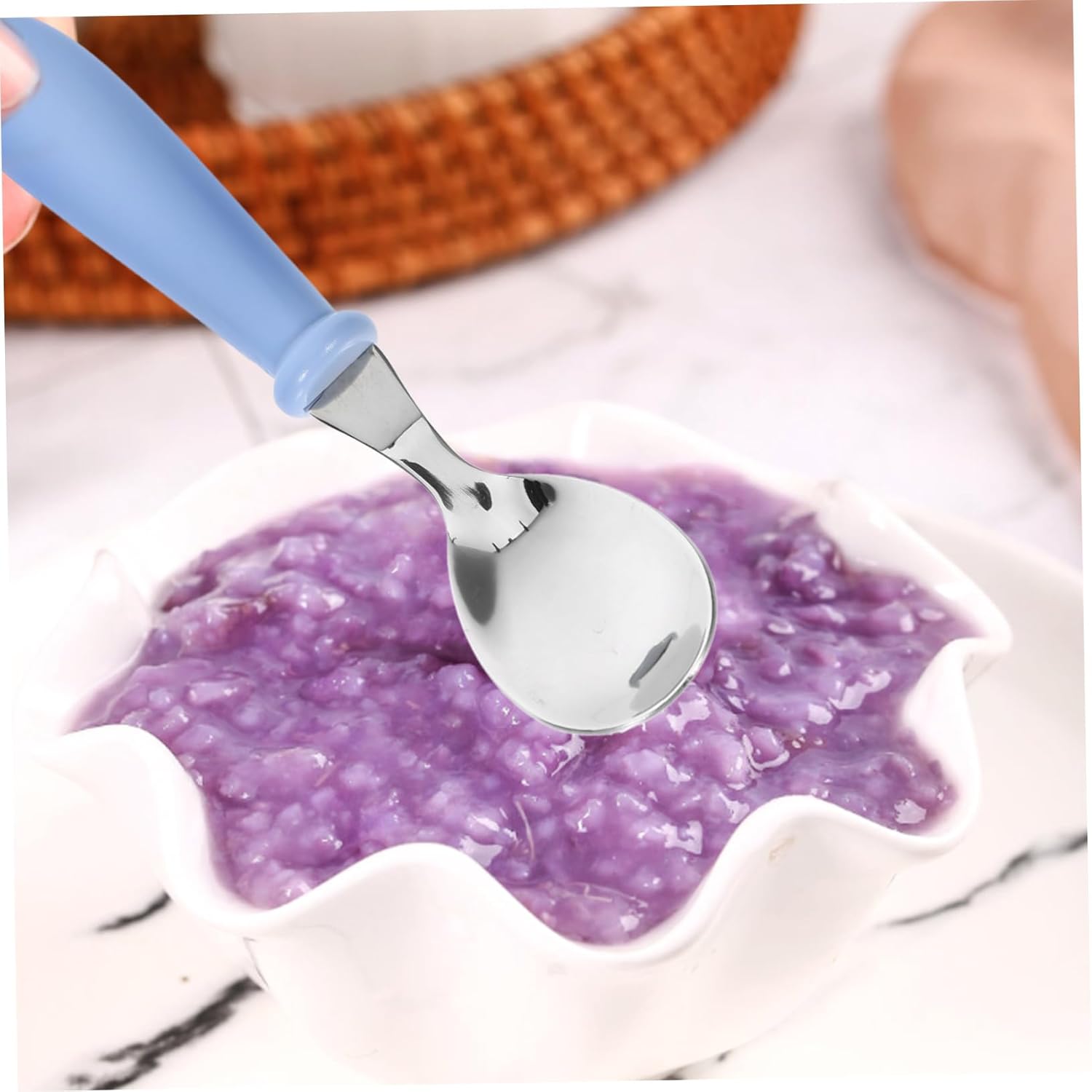 SHOWERORO 4Pcs Durable Feeding Utensils Set