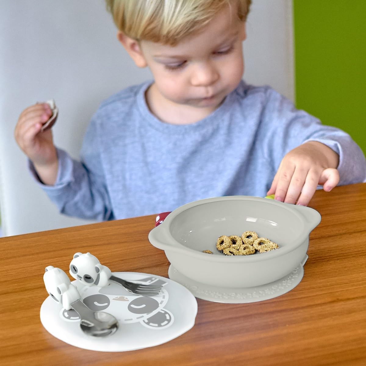 Toddler Feeding Utensils Set for Small Hands 18 Months BPA Free