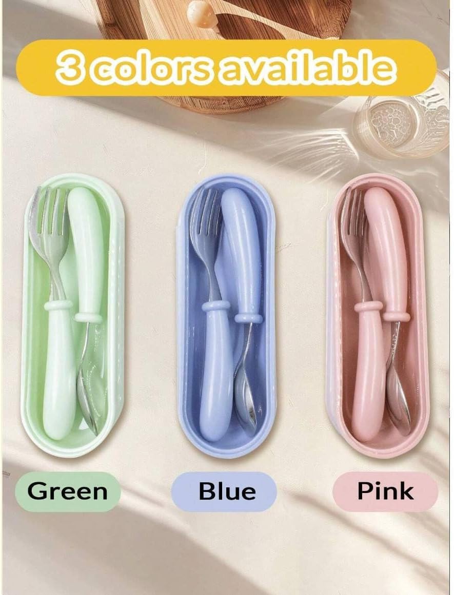 Personalized Toddler Stainless Steel Flatware Set 1