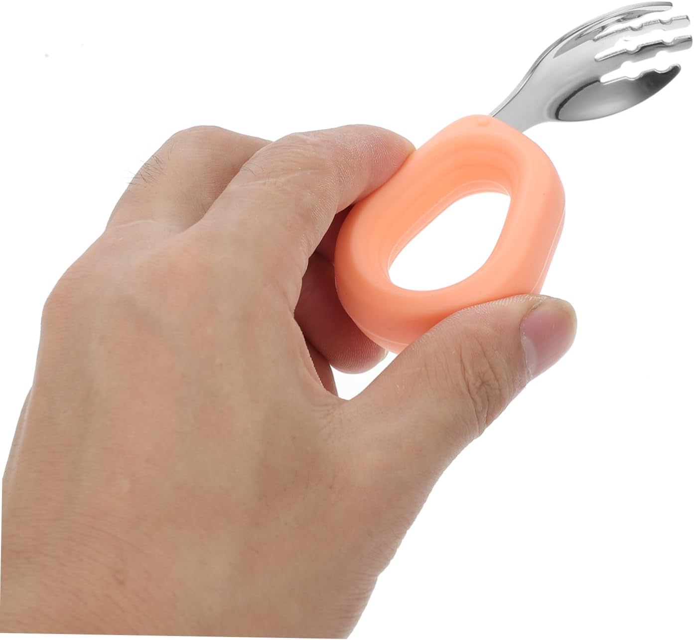 KOMBIUDA Stainless Steel Silicone Fork Spoon Set 1