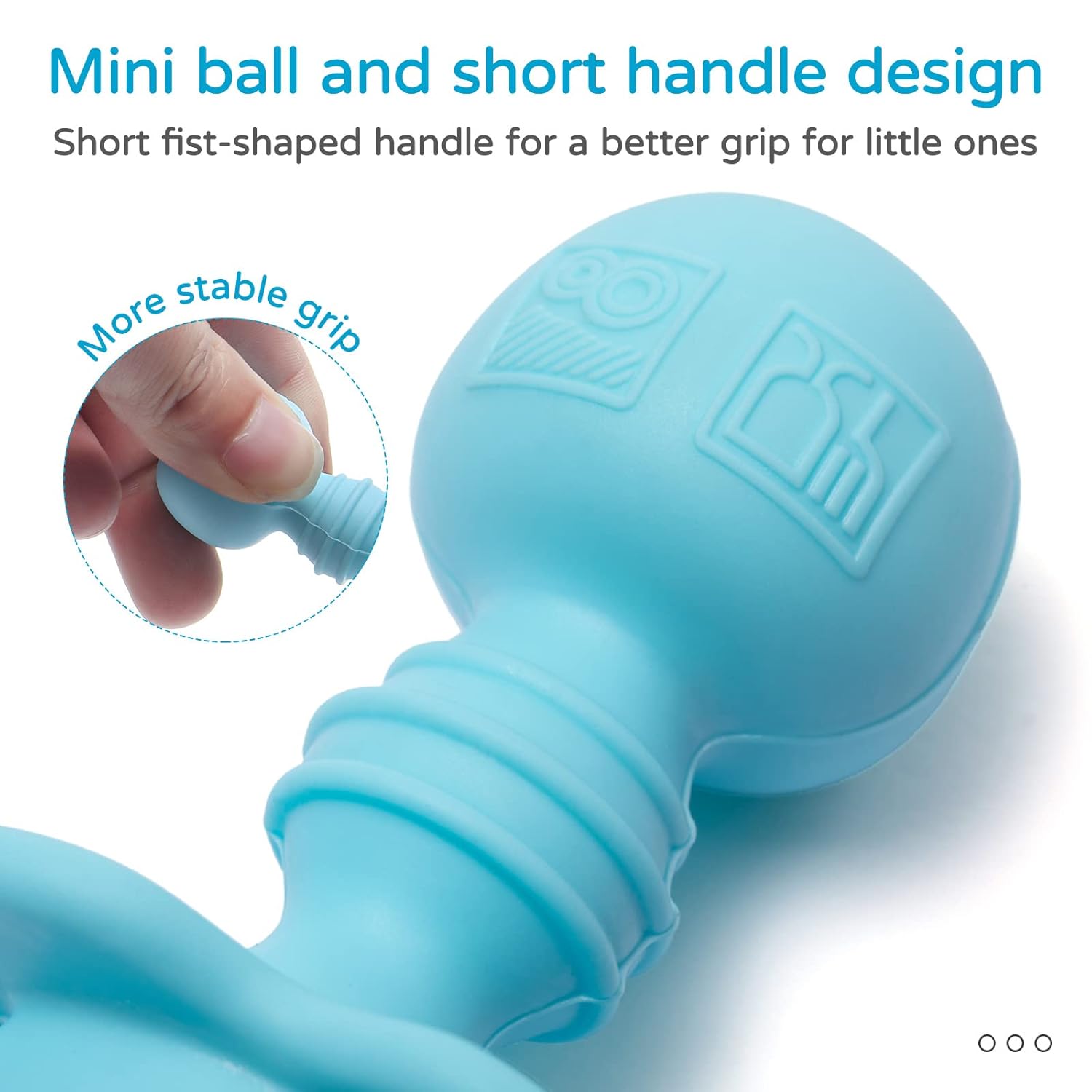Silikong Silicone Baby Fork and Spoon Set Blue